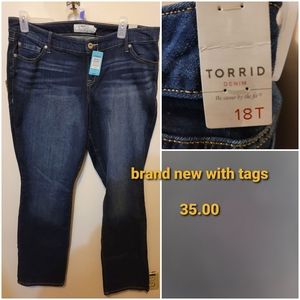 Torrid sz 18 tall new jeans